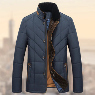 Stijlvolle Heren Winterjas - Marcus Winter Editie Blauw