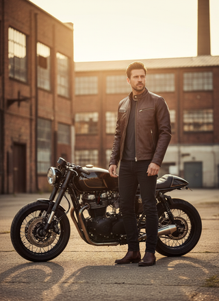 Hawthorne | Heren Vintage Bikerjack
