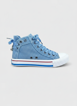 Michaela | Denim High-Top Sneakers