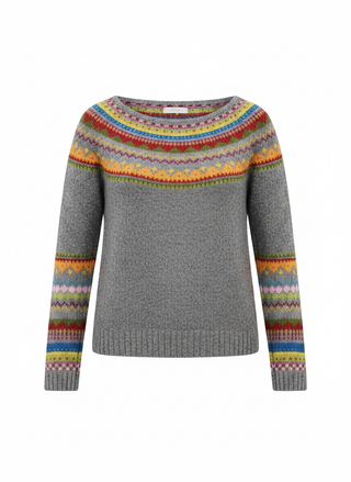 Dorothea | Dames Ronde Hals Gebreide Trui Fair Isle Wintertrui