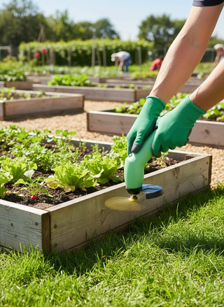 Snoerloze Precisie Grastrimmer voor Verhoogde Plantenbakken - Compacte Onkruidtrimmer op Batterij