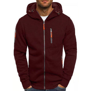 Heren Hoodie van Zachte Katoenmix – Licht & Ademend voor de Herfst Rood