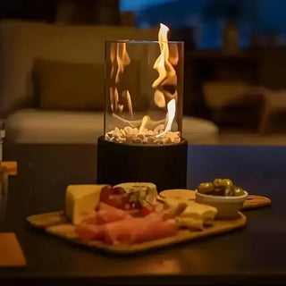 Herfstachtige & Draagbare Tafelvuurlantaarn - GlowLuxe