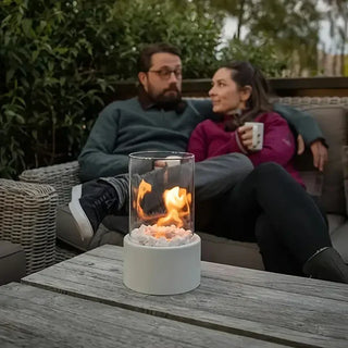 Herfstachtige & Draagbare Tafelvuurlantaarn - GlowLuxe