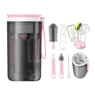 MEELANO På farten Bottle Cleaner - Handy & Compact - ConBot Lyserød