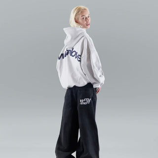 Oversized Hoodie met 'With Love' Print