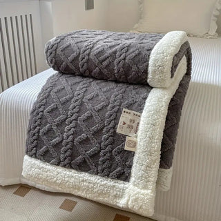 MEELANO CosyCover | Ultra nuttet fluffy tæppe Antracit