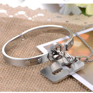 MEELANO "Du er nøglen til mit hjerte" armbånd + halskæde sæt - rav