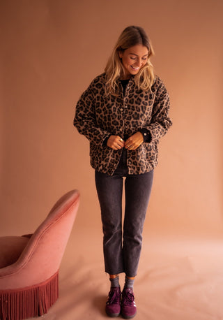 Susanne™ | Trendy Jas met Luipaardprint