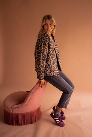 Susanne™ | Trendy Jas met Luipaardprint