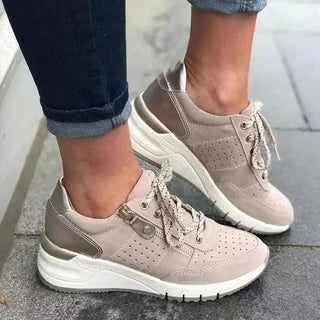 Isabella Orthopedische Wandelschoenen – Voor Dames die Comfort, Stijl en Stabiliteit Zoeken Kaki