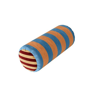 Cilindrisch Sierkussen met Vijf Gestreepte Designs voor Comfort Blauw Oranje
