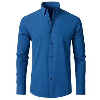 Zahara - Elastisch Overhemd Blauw