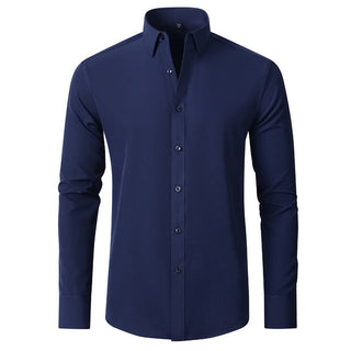 Zahara - Elastisch Overhemd Marineblauw