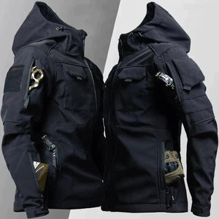Frederik Tactical Winddichte Jas Zwart