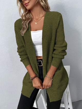 Jane Vest met Open Voorkant Groen