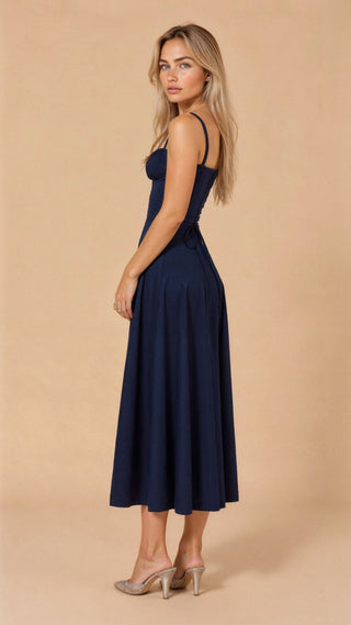 Margaret Dames Corset Midi-jurk