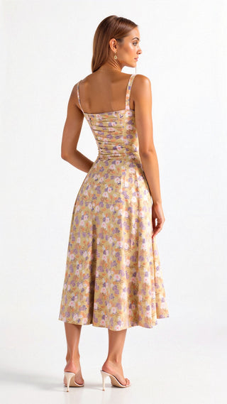 Margaret Dames Corset Midi-jurk