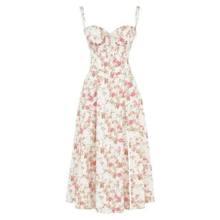 Margaret Dames Corset Midi-jurk