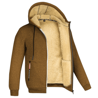 Kristoffer Gevoerde Hoodie Bruin