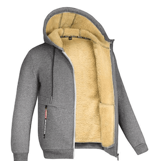 Kristoffer Gevoerde Hoodie Grijs