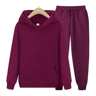 Robin Unisex Hoodie en Joggingbroek als Set Merlot