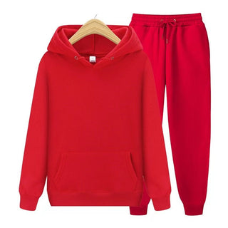 Robin Unisex Hoodie en Joggingbroek als Set Rood