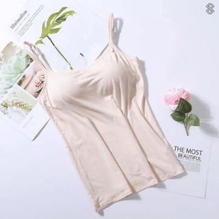 SilkySecure Top met Geïntegreerde BH Huidkleur