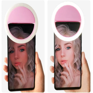 MEELANO RingLed - Selfie ringbelysning | Indbygget oplader