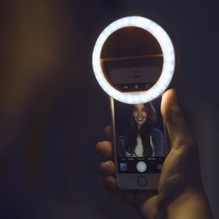 MEELANO RingLed - Selfie ringbelysning | Indbygget oplader