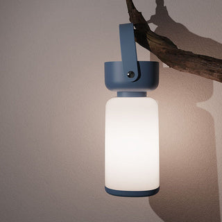 Amanti - Waterdichte Draagbare LED-tafellamp - Modern Cilinderontwerp Blauw Oneindig dimbaar 5V