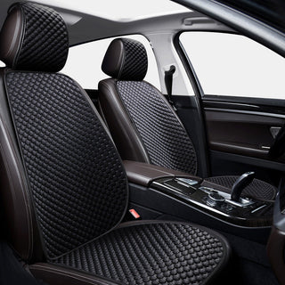Ice Silk Cooling Breathable Car Seat Protective Front Car Seat Cover Black