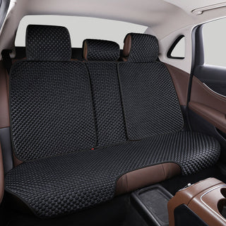 Ice Silk Cooling Breathable Car Seat Protective Front Car Seat Cover Black Rear Seat