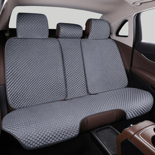 Ice Silk Cooling Breathable Car Seat Protective Front Car Seat Cover Grey Rear Seat