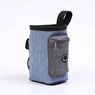 Outdoor Waterproof Portable Dog Training Bag Blue