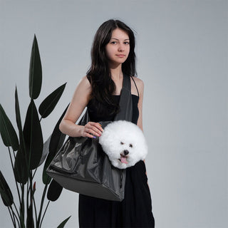 Portable Lightweight Multi-Purpose Waterproof Pet Carrier Shoulder Bag Black