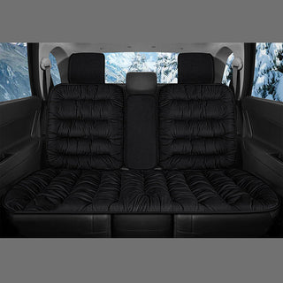 Thick Crystal Velvet Washable Human Pet Car Seat Cover Black Rear Seat