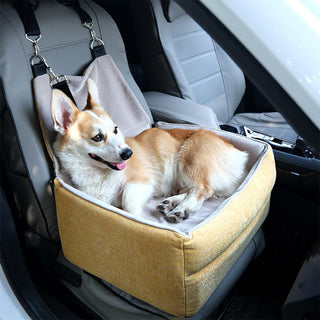 Travel Safety Seat Thickened Elevated Dog Car Seat Bed Single Seat