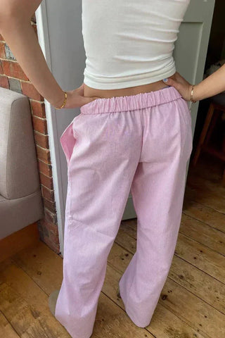 Dames Broek met Elastische Tailleband en Praktische Zijzakken