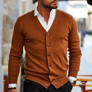 Zipari Vest - Casual Cardigan voor heren Donkerbruin