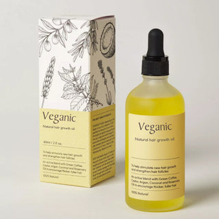 MEELANO Vegansk naturlig hårvækstolie - styrker og revitaliserer tyndt, skørt hår - genopretter og fremmer sund hårvækst - vægur 1 stk