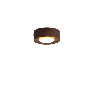 WoodenGlow - Walnoot Plafondlamp met LED Schijnwerper Walnoothout A